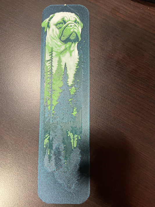 Pug in a Forest Bookmark